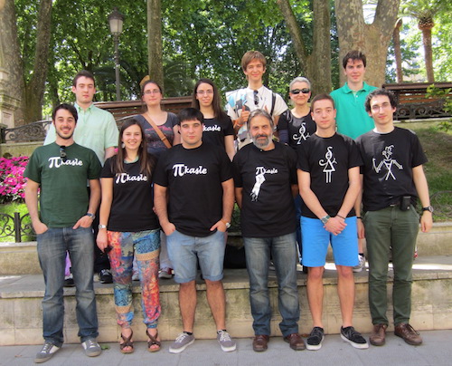 Group picture of the collaborators of PIkasle at the end of the academic year 2013-14